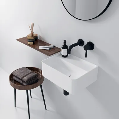 Coco 40 - Tvättställ 40x30 cm, Matt Vit SolidTec®