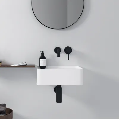 Coco 40 - Tvättställ 40x30 cm, Matt Vit SolidTec®