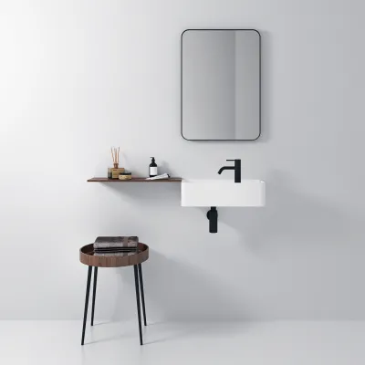 Coco 4L - Tvättställ 50x22,5 cm, Matt Vit SolidTec®