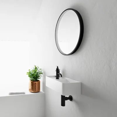 Coco 4R - Tvättställ 50x22,5 cm, Matt Vit SolidTec®