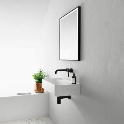 Coco 50 - Tvättställ 50x35 cm, Matt Vit SolidTec®