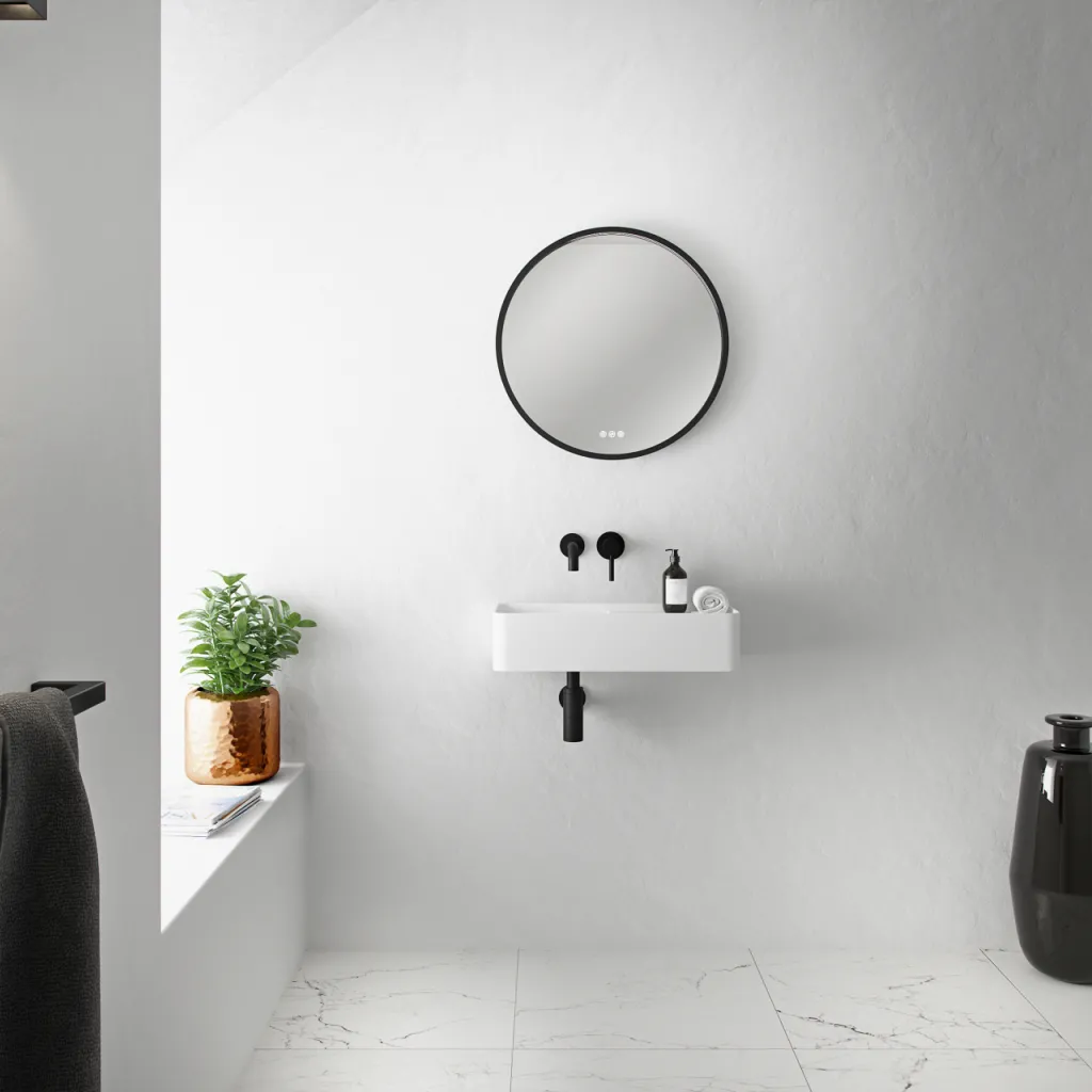 Coco 5L - Tvättställ 60x25 cm, Matt vit SolidTec®