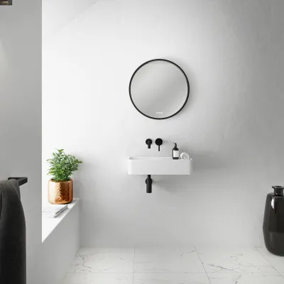 Coco 5L - Tvättställ 60x25 cm, Matt vit SolidTec®