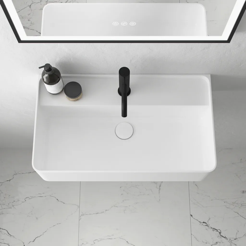 Coco 60 - Tvättställ 60x35 cm, Matt Vit SolidTec®
