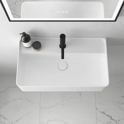Coco 60 - Tvättställ 60x35 cm, Matt Vit SolidTec®