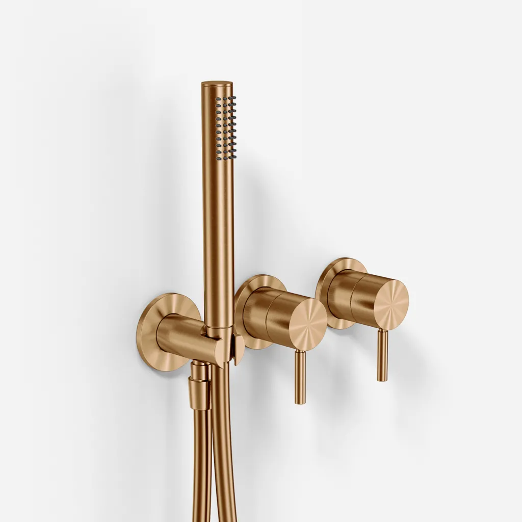 Semplice SBR801 - Duschset, PVD borstad koppar