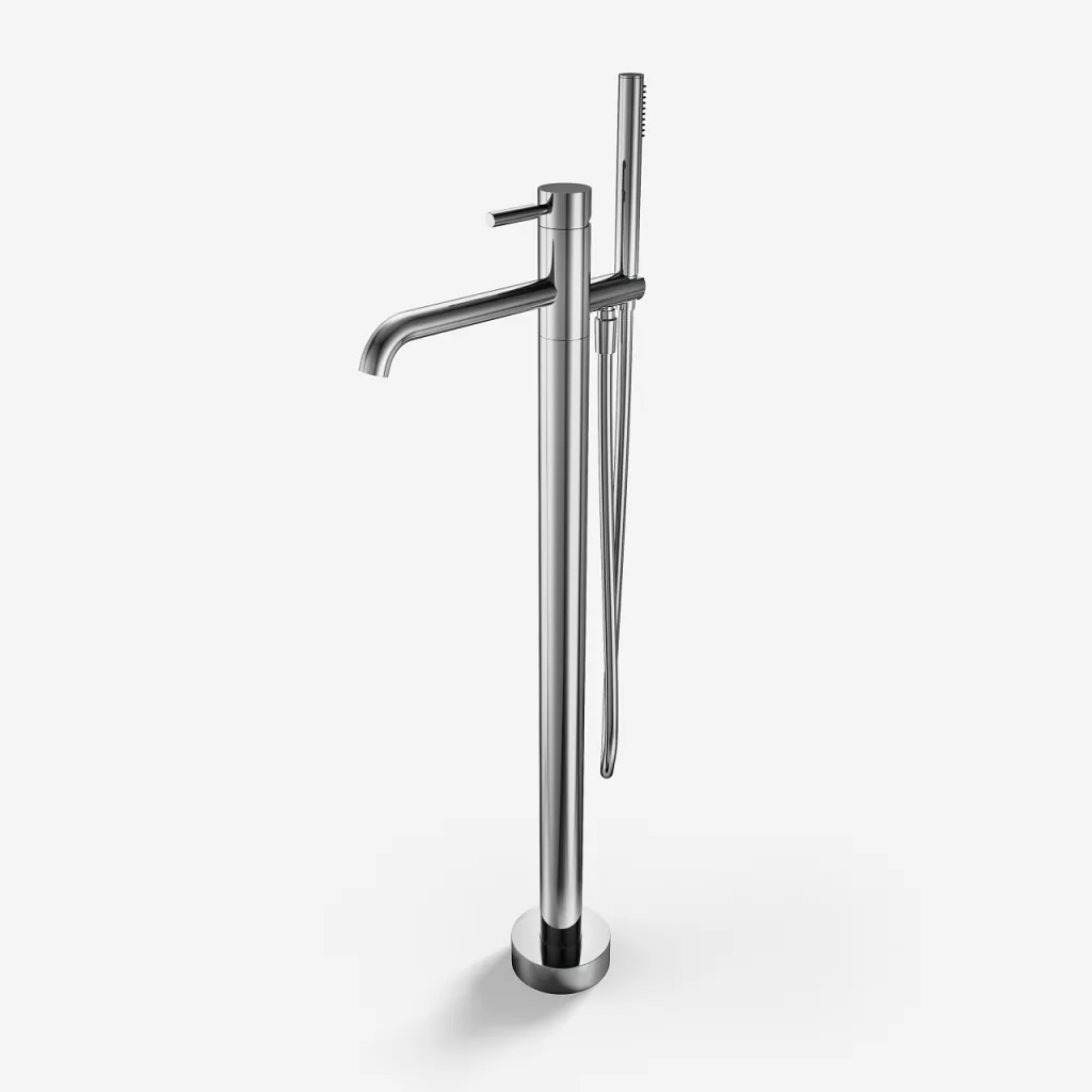 Semplice SQ2 - Fristående badkarsblandare, Krom