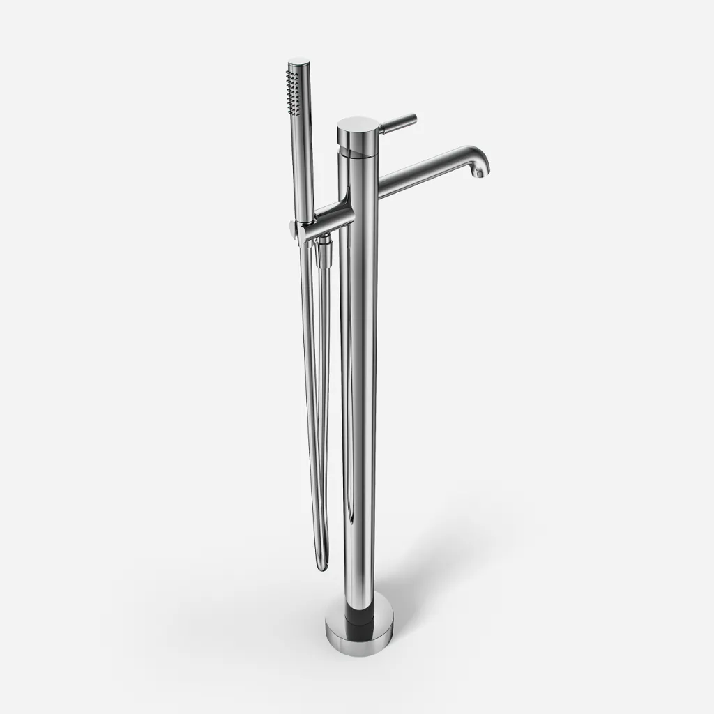 Semplice SQ2 - Fristående badkarsblandare, Krom