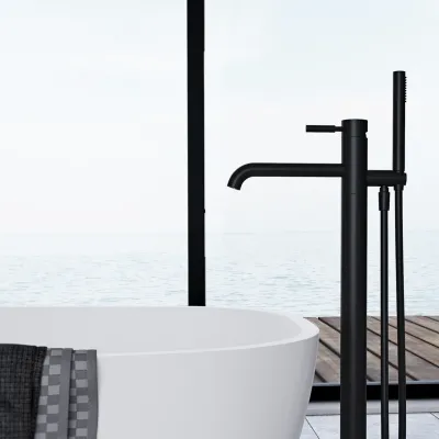 Semplice SQ2 - Fristående badkarsblandare, Mattsvart