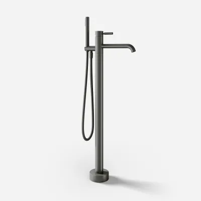 Semplice SQ2 - Fristående badkarsblandare, PVD Matt Gun Metal