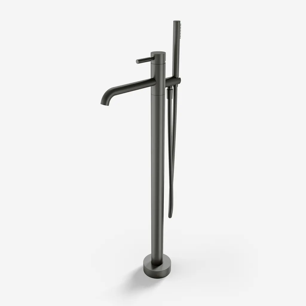 Semplice SQ2 - Fristående badkarsblandare, PVD Matt Gun Metal
