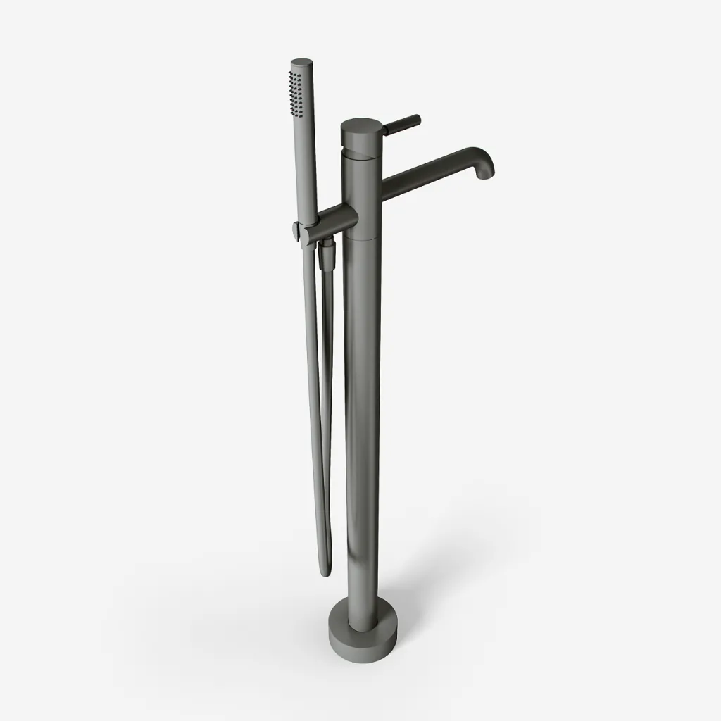 Semplice SQ2 - Fristående badkarsblandare, PVD Matt Gun Metal