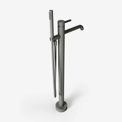Semplice SQ2 - Fristående badkarsblandare, PVD Matt Gun Metal