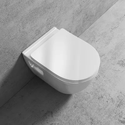 Stool AS1-18 - Toalett 52 cm, Vit, Kantlös + EasyClean Coat