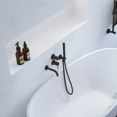 Semplice SBR901 S11 - Badkar/duscharmatur, mattsvart