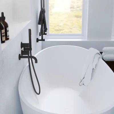 Semplice SBR901 S11 - Badkar/duscharmatur, mattsvart