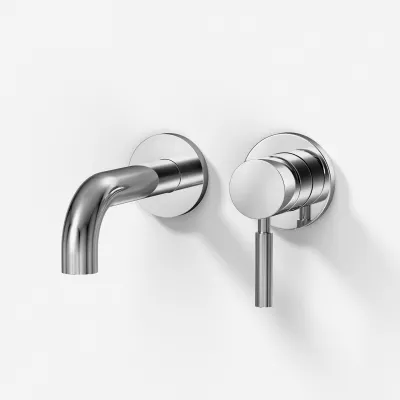 Semplice SHV102 S02 - Tvättställsarmatur, 15 cm pip, Krom