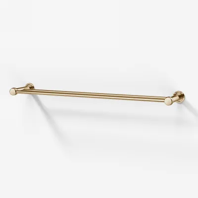 Hassel&Teudt H20-60 - Dubbel handduksstång 60 cm, polerad mässing natur