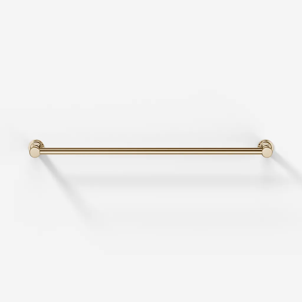 Hassel&Teudt H20-60 - Dubbel handduksstång 60 cm, polerad mässing natur