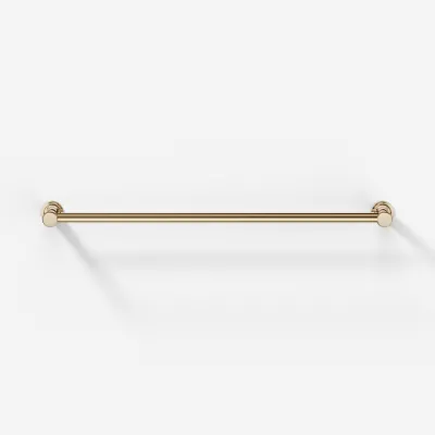 Hassel&Teudt H20-60 - Dubbel handduksstång 60 cm, polerad mässing natur