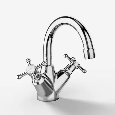 Hassel&Teudt HHV102 - Tvättställsarmatur, krom