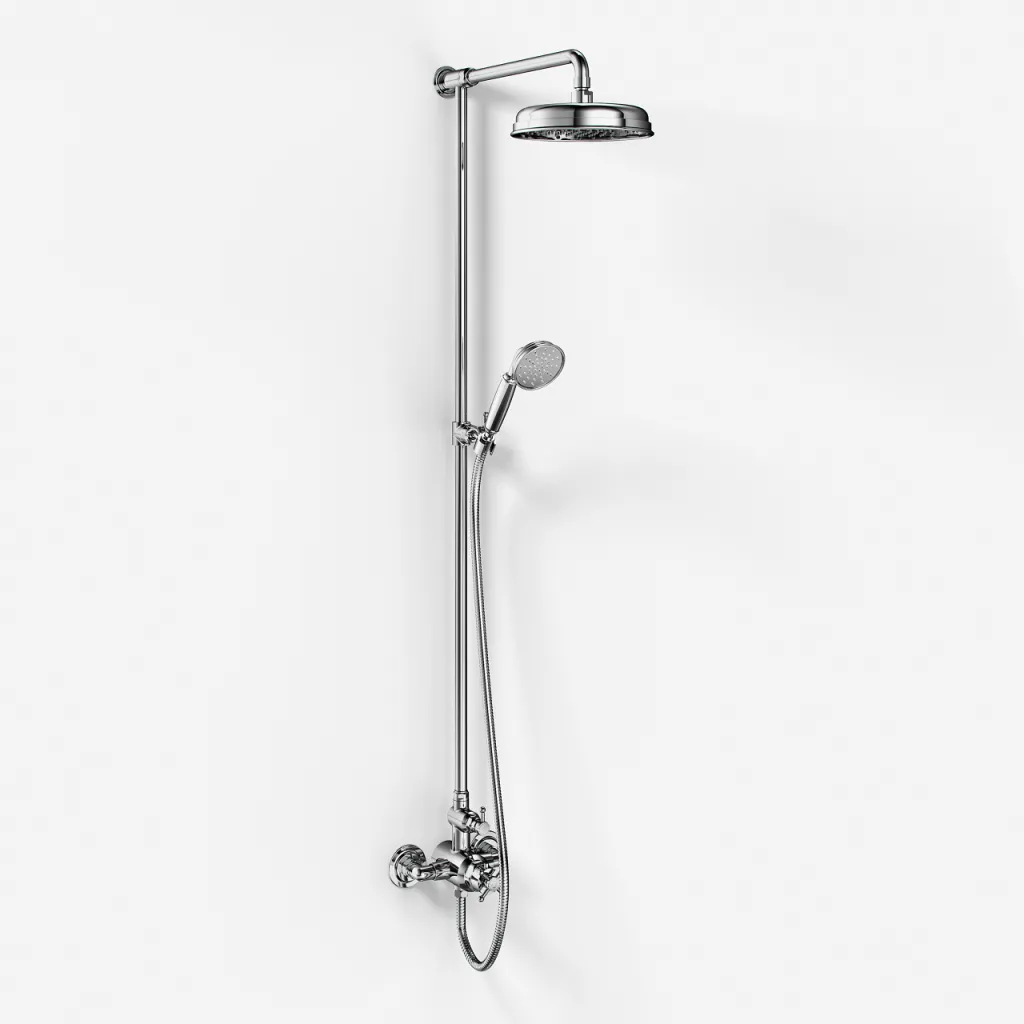 Hassel&Teudt HBT900 - SmartTerm duschstångssats m/Ø21 cm. Rain DeLuxe m/EasyClean, Chrome