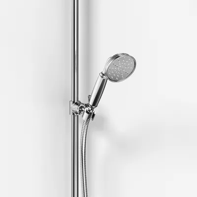Hassel&Teudt HBT900 - SmartTerm duschstångssats m/Ø21 cm. Rain DeLuxe m/EasyClean, Chrome