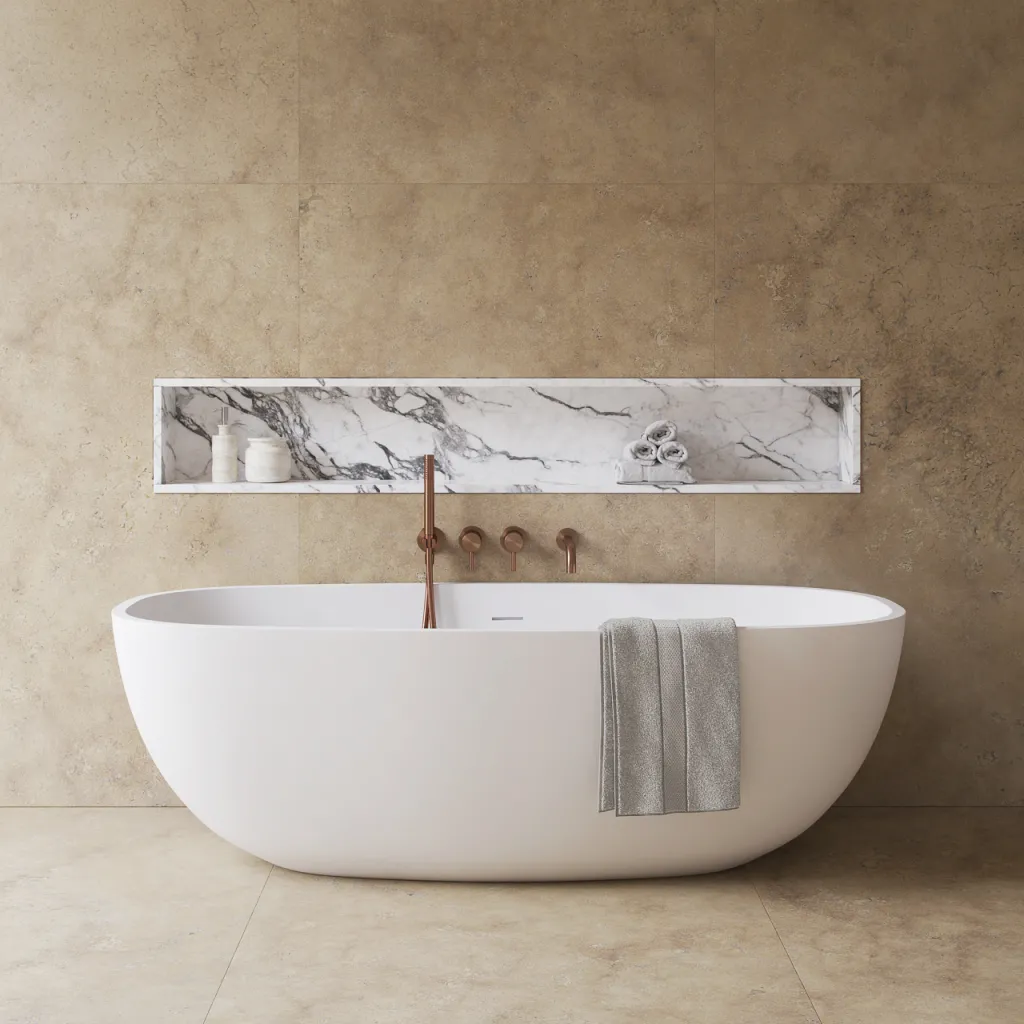 Semplice SBR801 S11 - Badkar/dusch, PVD borstad koppar