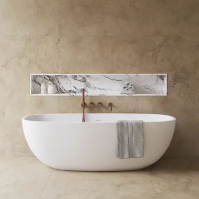 Semplice SBR801 S11 - Badkar/dusch, PVD borstad koppar