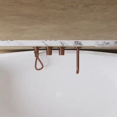 Semplice SBR801 S11 - Badkar/dusch, PVD borstad koppar