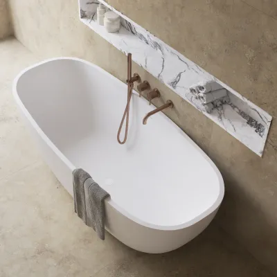 Semplice SBR801 S11 - Badkar/dusch, PVD borstad koppar