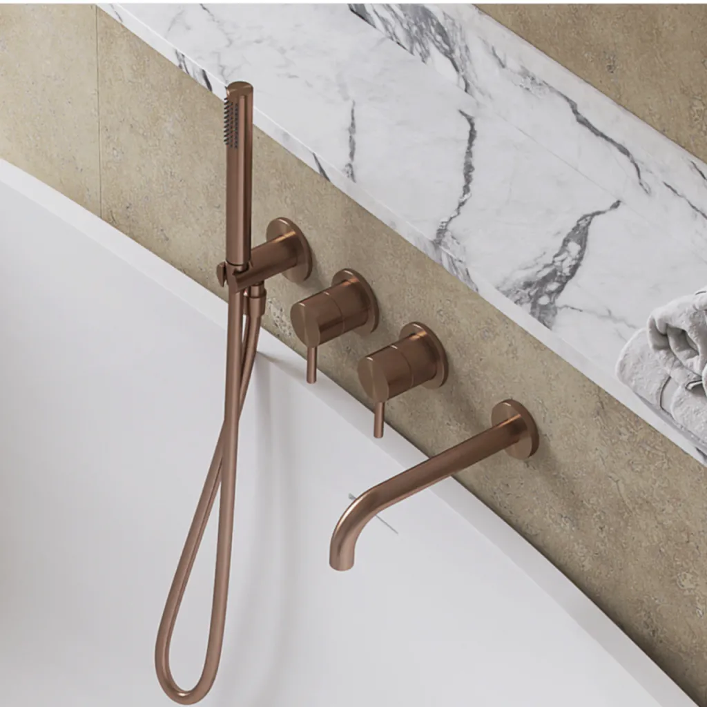 Semplice SBR801 S11 - Badkar/dusch, PVD borstad koppar