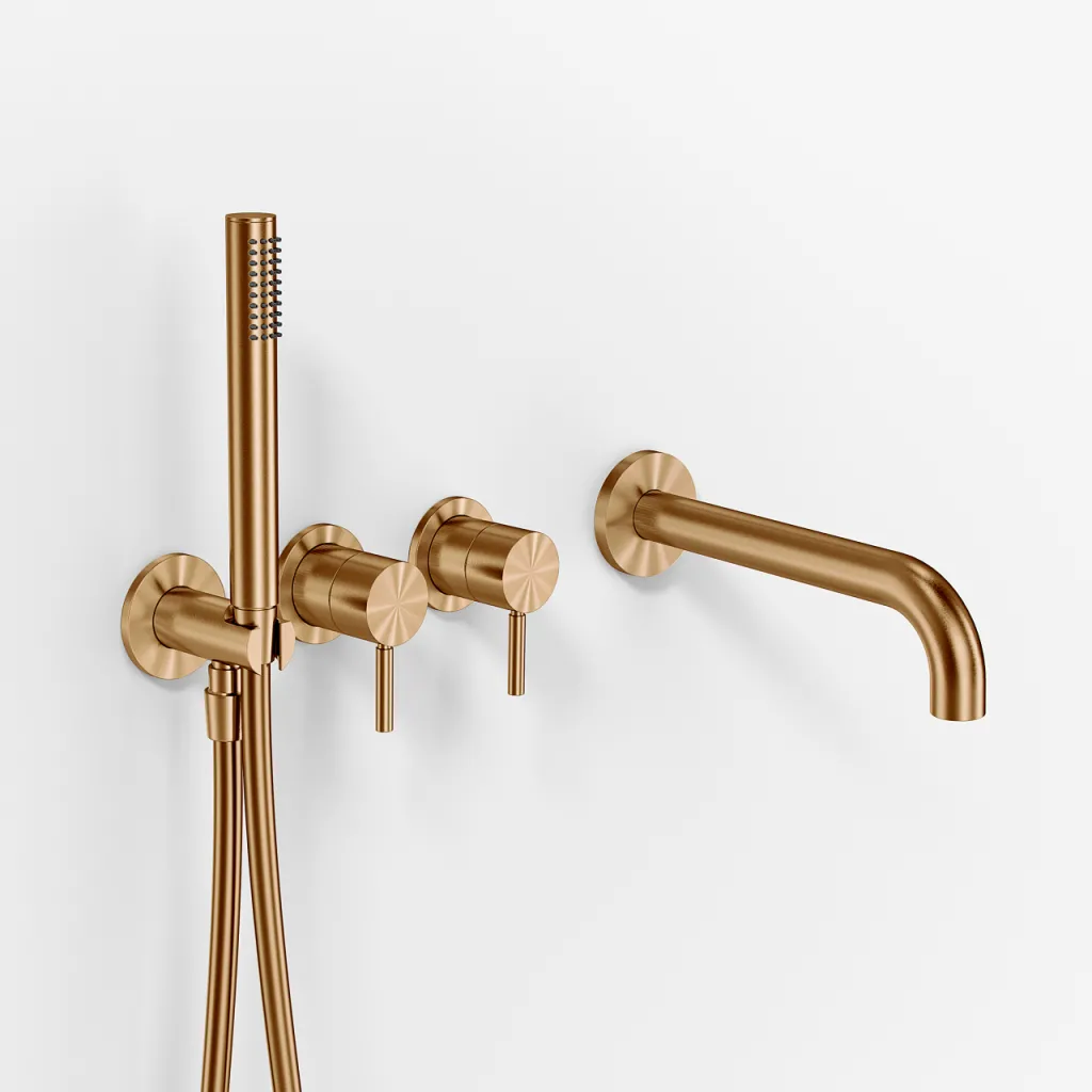 Semplice SBR801 S11 - Badkar/dusch, PVD borstad koppar