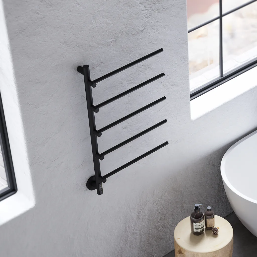 Pulcher® Semplice PS05 Elektrisk Håndklædetørrer - 48 x 80 cm, matt svart