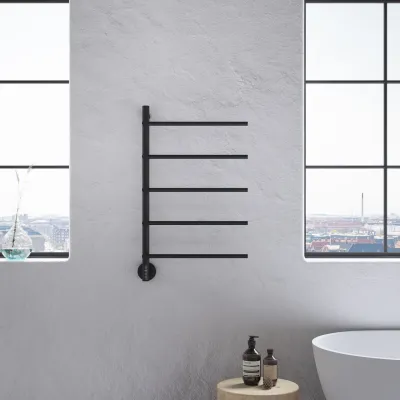 Pulcher® Semplice PS05 Elektrisk Håndklædetørrer - 48 x 80 cm, matt svart