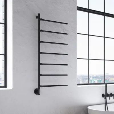 Pulcher® Semplice PS07 Elektrisk Håndklædetørrer - 48 x 110 cm, matt svart