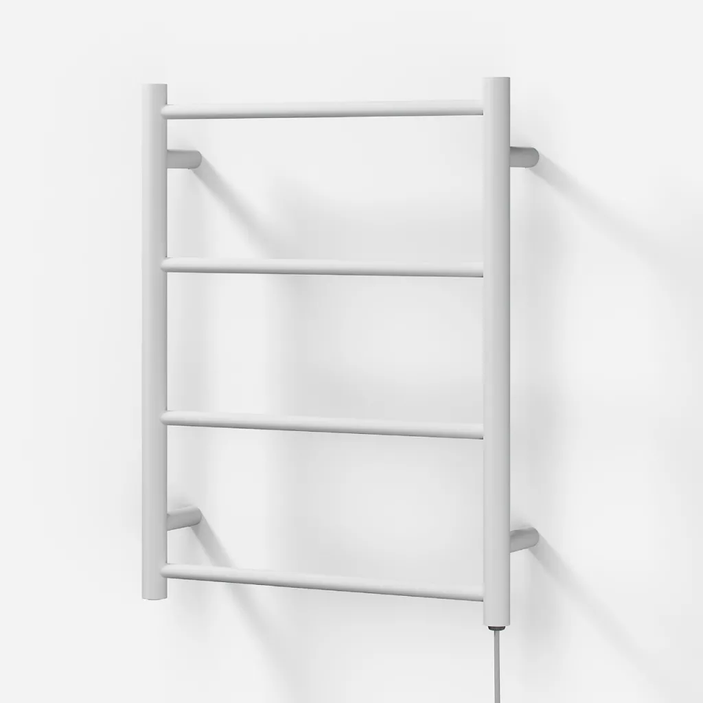 Pulcher Minimalism PM64 - Elektrisk handdukstork, 50 x 64 cm, matt vit
