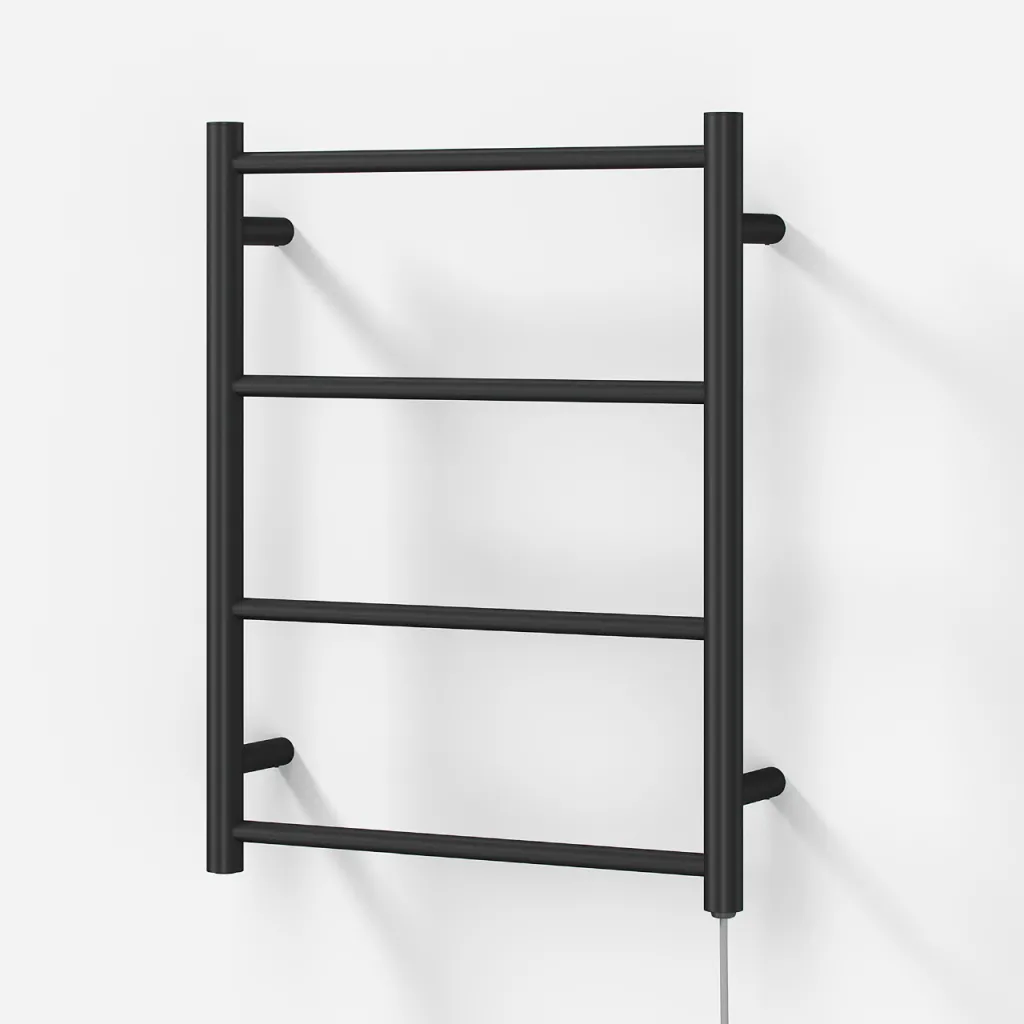 Pulcher Minimalism PM64 - Elektrisk handdukstork, 50 x 64 cm, mattsvart