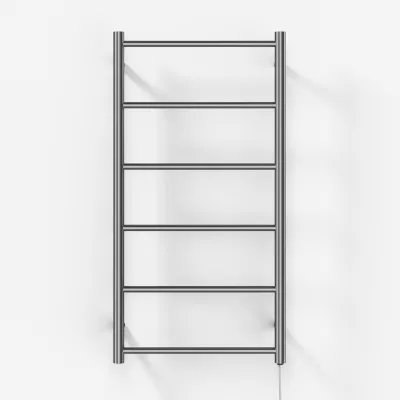 Pulcher Minimalism PM96 - Elektrisk handdukstork, 50 x 96h cm, borstat rostfritt stål