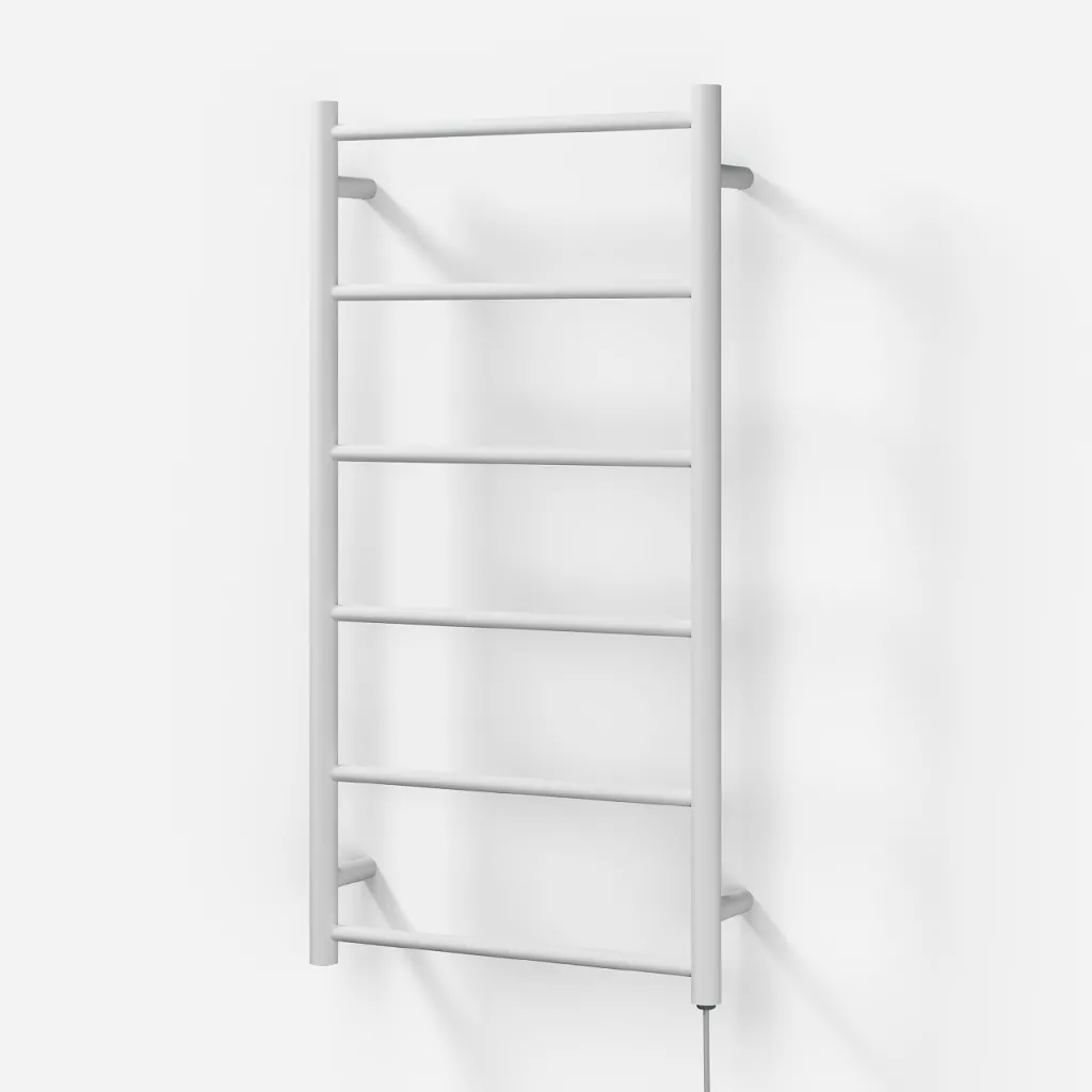 Pulcher Minimalism PM96 - Elektrisk handdukstork, 50 x 96 cm, matt vit