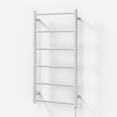 Pulcher Minimalism PM96 - Elektrisk handdukstork, 50 x 96 cm, matt vit