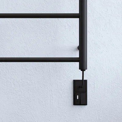 Pulcher Minimalism PM96 - Elektrisk handdukstork, 50 x 96 cm, mattsvart