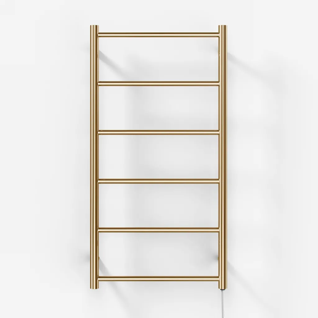 Pulcher Minimalism PM96 - Elektrisk handdukstork, 50 x 96 cm. PVD-polerad mässing