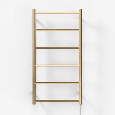 Pulcher Minimalism PM96 - Elektrisk handdukstork, 50 x 96 cm. PVD-polerad mässing