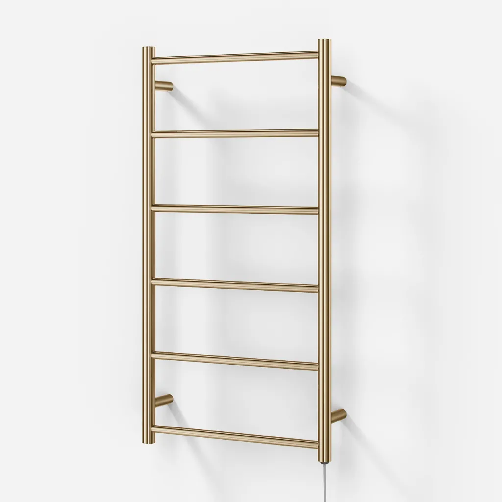Pulcher Minimalism PM96 - Elektrisk handdukstork, 50 x 96 cm. PVD-polerad mässing