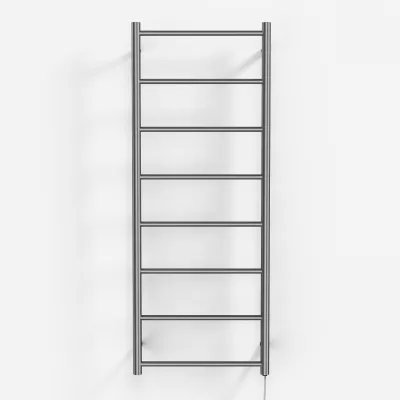 Pulcher Minimalism PM128 - Elektrisk handdukstork, 50 x 128 cm, borstat rostfritt stål