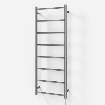 Pulcher Minimalism PM128 - Elektrisk handdukstork, 50 x 128 cm, borstat rostfritt stål
