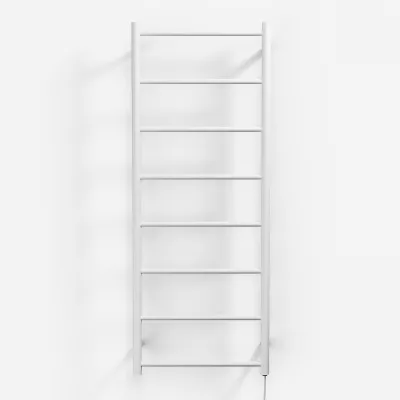 Pulcher Minimalism PM128 - Elektrisk handdukstork, 50 x 128 cm, matt vit