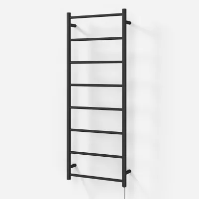 Pulcher Minimalism PM128 - Elektrisk handdukstork, 50 x 128 cm. Matt svart