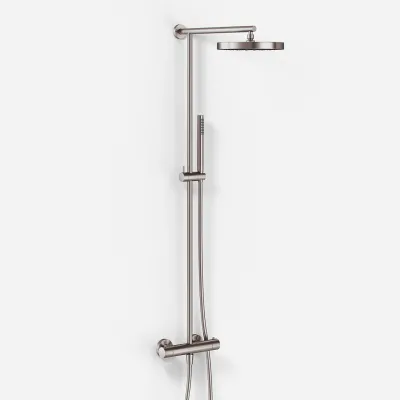 Semplice SRL10 - Termostatsats, XL Rain DeLux Ø24 m/EasyClean, PVD borstat stål